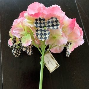 Mackenzie Childs Courtly Check Hydrangea-Pink